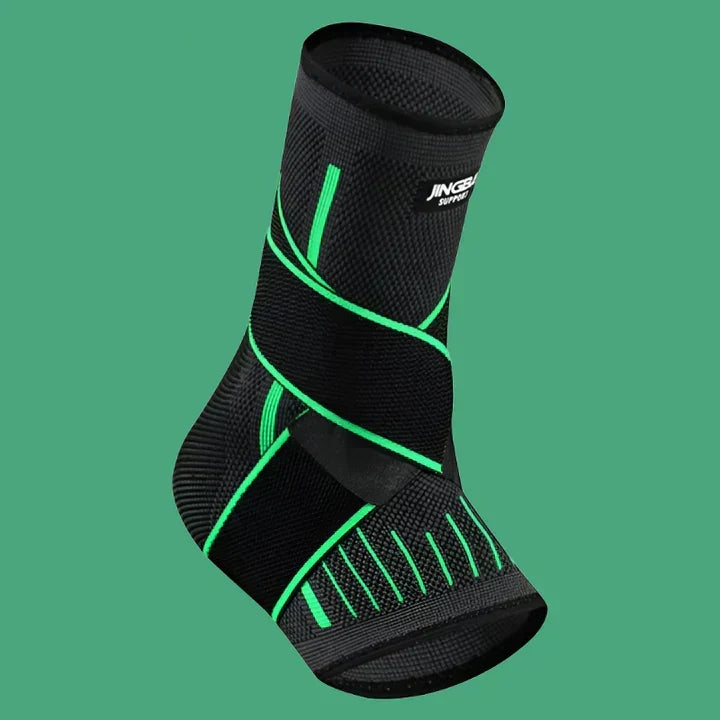 Ademende enkelbrace met stabiliserend effect