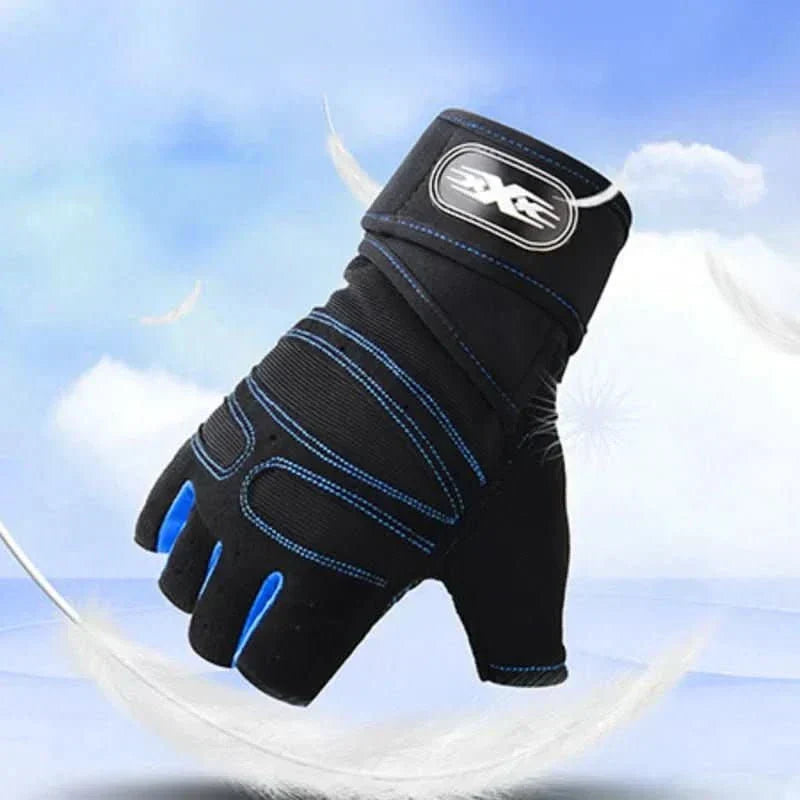 Antislip sporthandschoenen met polsondersteuning voor fitness en wielrennen