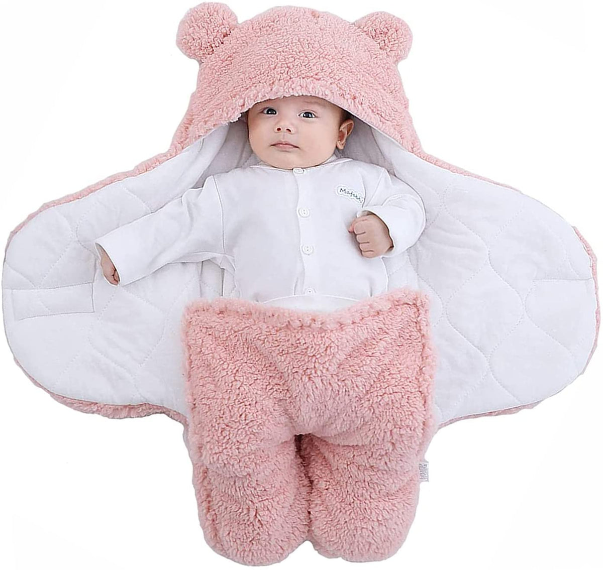 Babyslaapzak – fleece winterdeken teddybeer