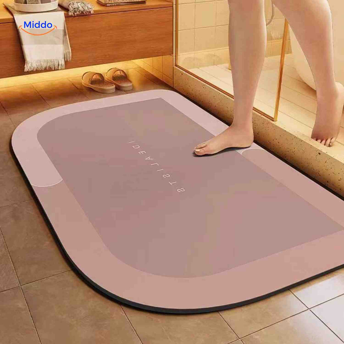 Badmat | Sneldrogend, antislip en waterabsorberend