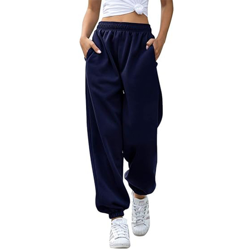 Baggy Joggingbroek met Hoge Taille voor Dames - Losse Pasvorm voor Bewegingsvrijheid en een Casual Look