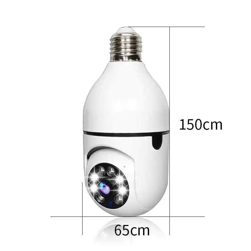 Beveiligingscamera in de vorm van een gloeilamp