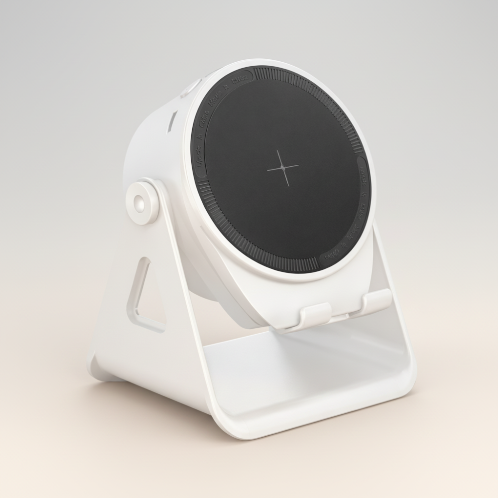 Bluetooth Speaker en Telefoonhouder met Inductief Draadloos Opladen