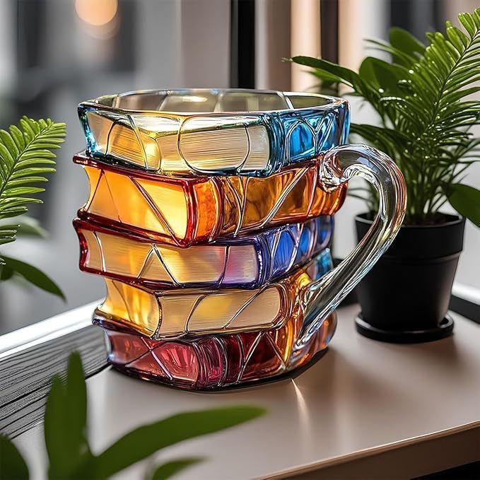 Boeken Mok - 3D Mok voor Unieke Koffiemomenten