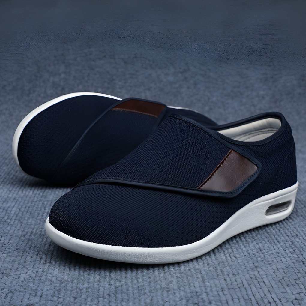 Brede diabetische schoenen voor opgezwollen voeten
