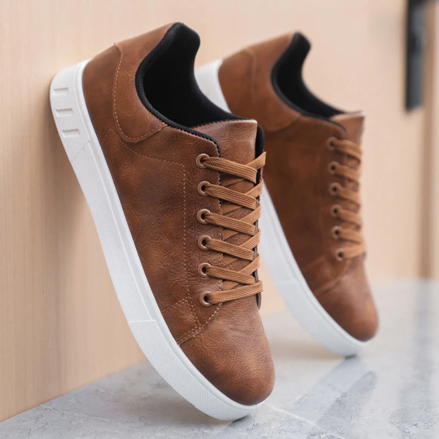 Casual herensneakers met veters
