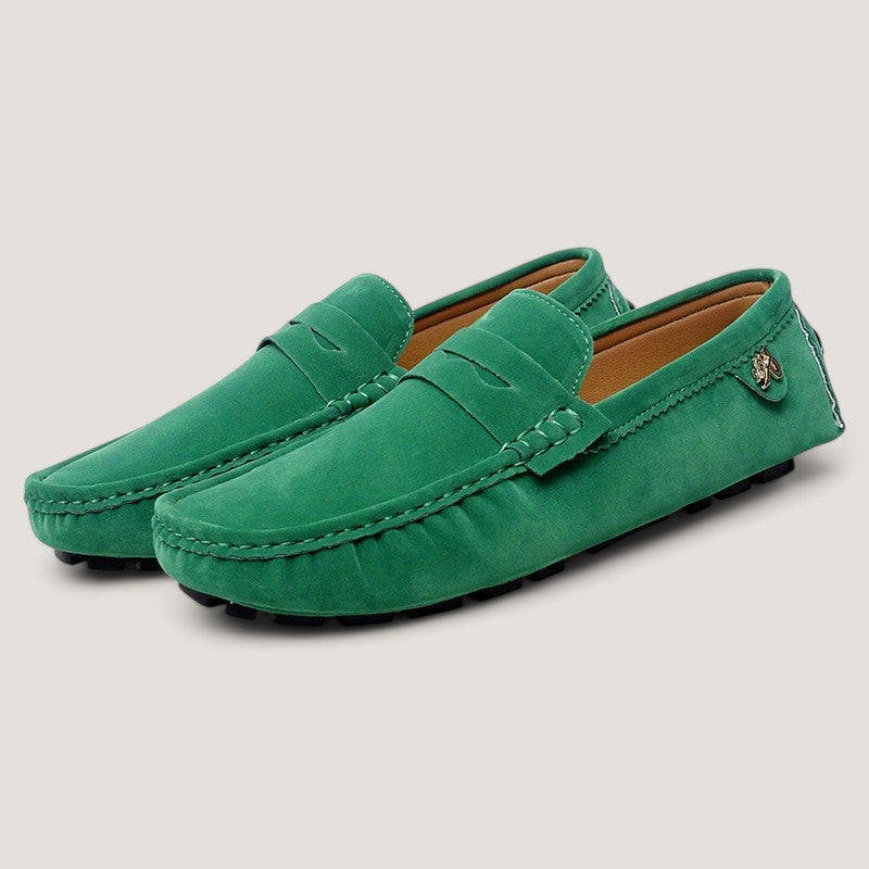 Casual mocassins voor heren met rubberen zool
