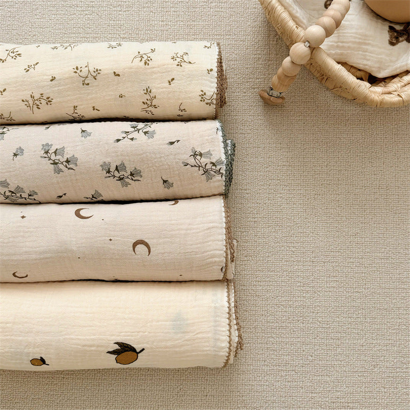 Comfortabele katoenen deken met bloemenprint voor dames