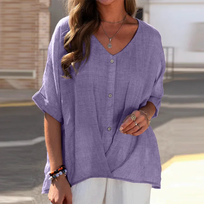 Damesblouse met knopen