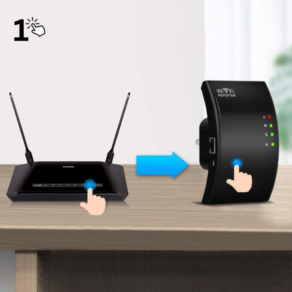 Draadloze wifi-versterker voor snel internet