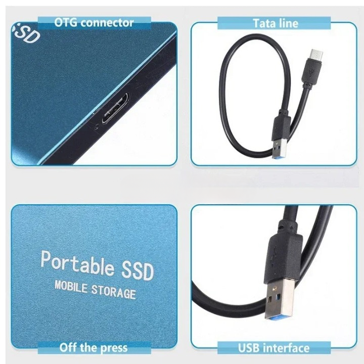 Draagbare harde schijf – snelle SSD in een compact design
