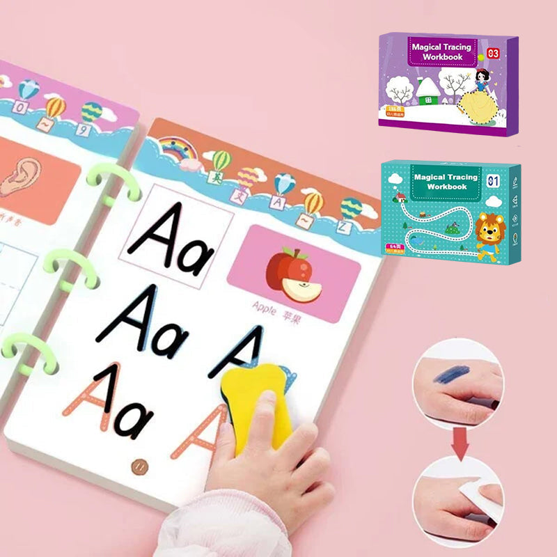 Educatief en Herbruikbaar Activiteitenboek voor Overtrekken en Tekenen