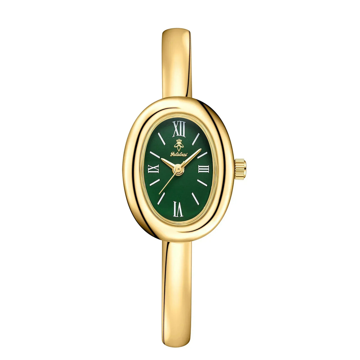 Elegant ovaal bangle horloge: Modern en klassiek