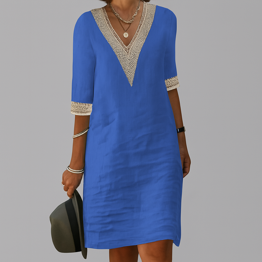 Elegante Linnen Zomerjurk voor Dames