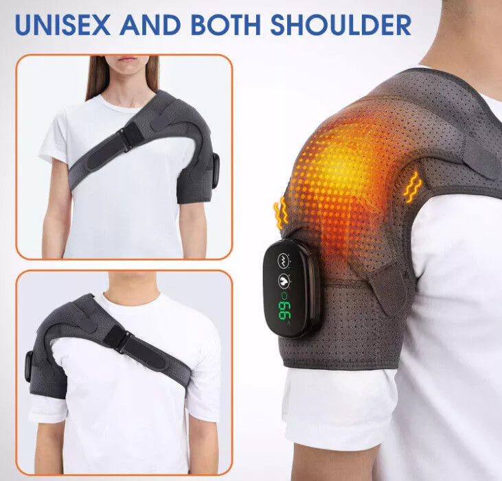 Elektrisch verwarmd schoudermassageapparaat