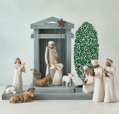 Handgemaakte kerststalset - 20-delige kerstcollectie