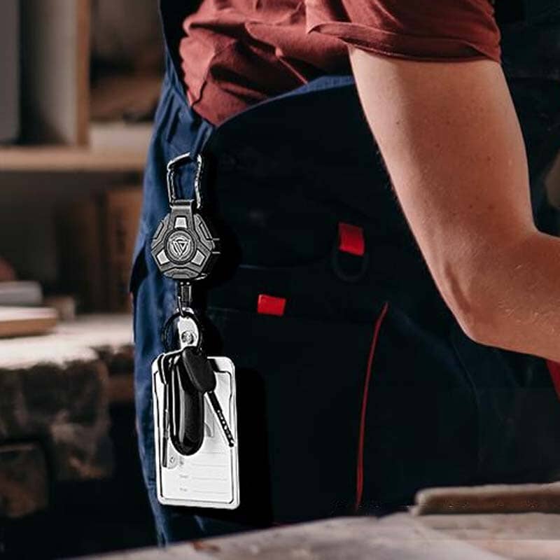 Heavy-duty uittrekbare sleutelhanger en badgehouder