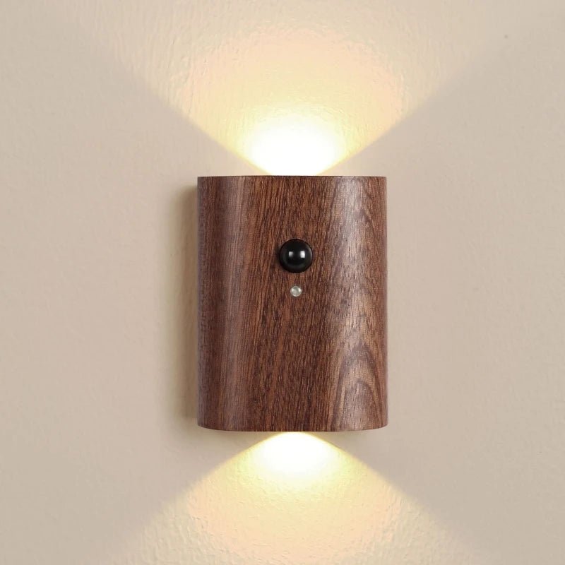 Houten Lamp met Bewegingssensor en Oplaadbare Batterij