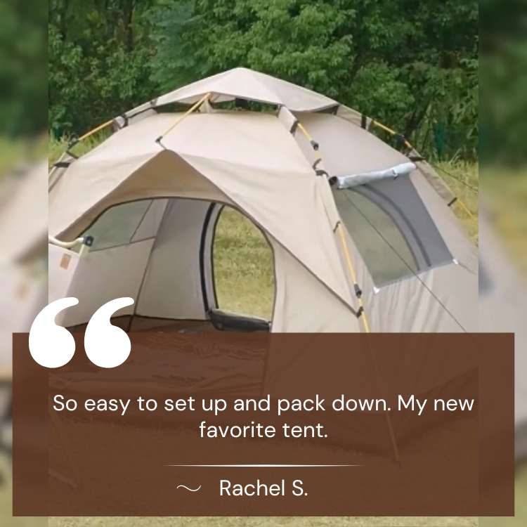 Instant pop-up kampeertent voor outdooravonturen
