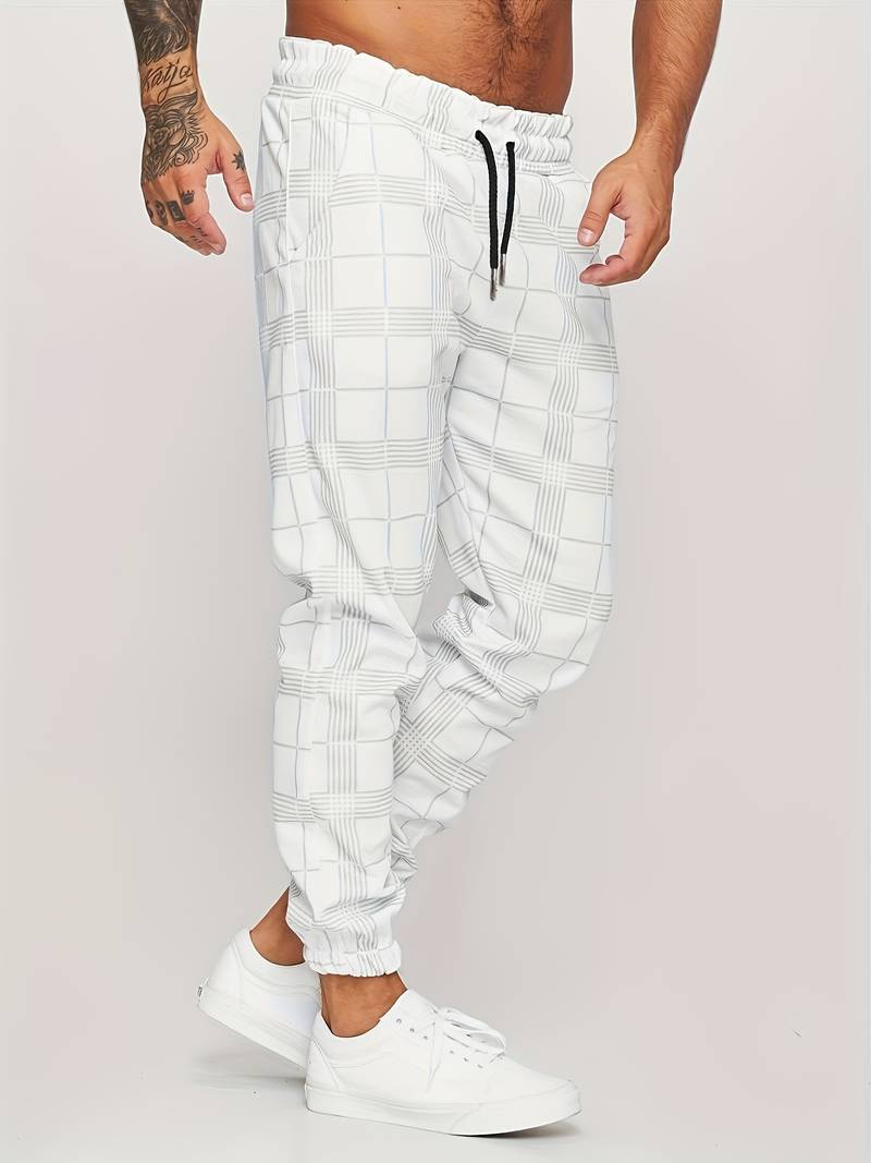 Katoenen joggingbroek voor heren met een comfortabele pasvorm