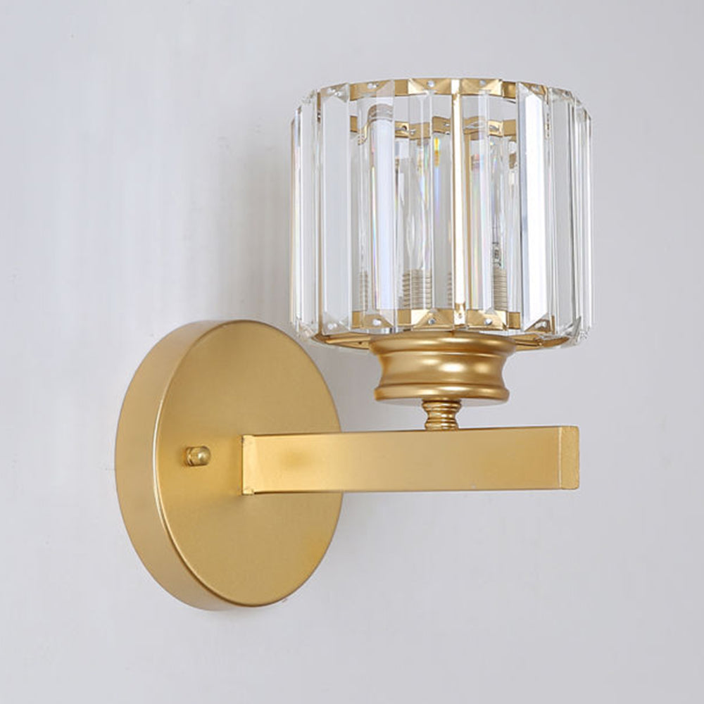 Kristallen wandlamp | Moderne wandlamp van glas en ijzer