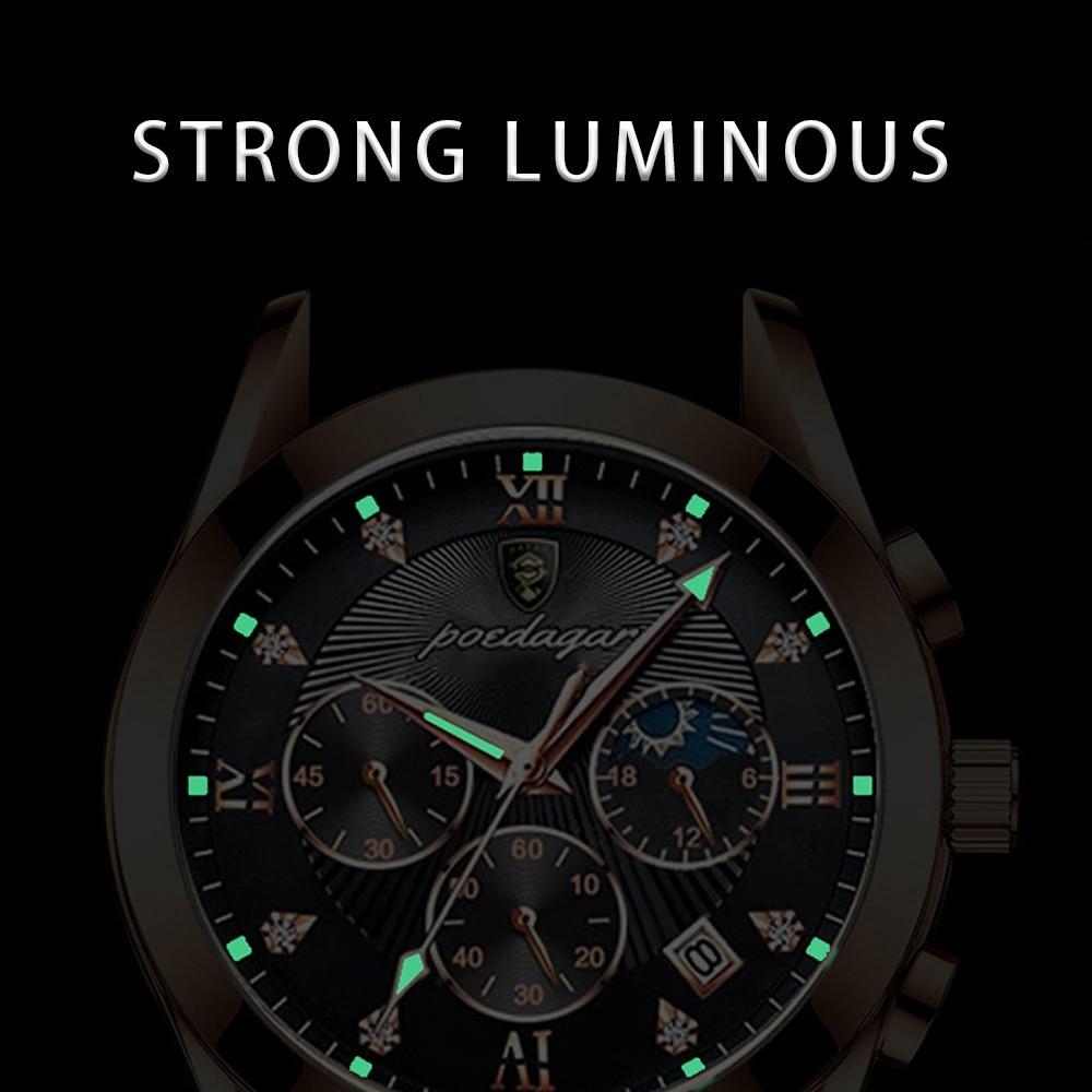 Leren premium herenhorloge