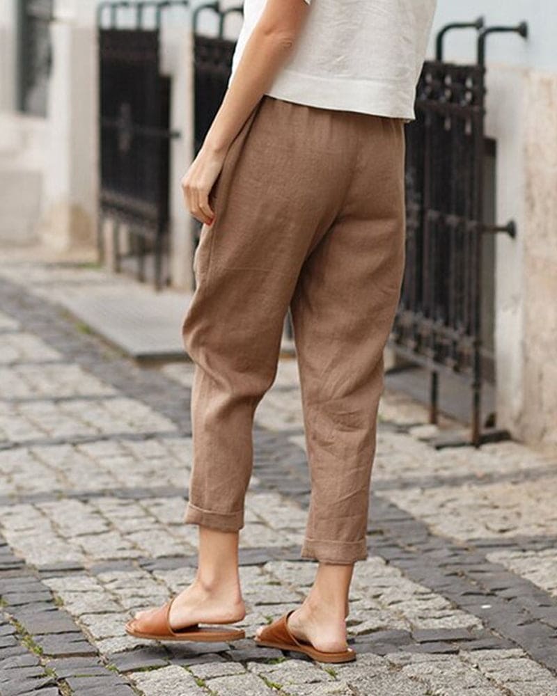 Lichte broek met losse pasvorm - Luchtig en comfortabel