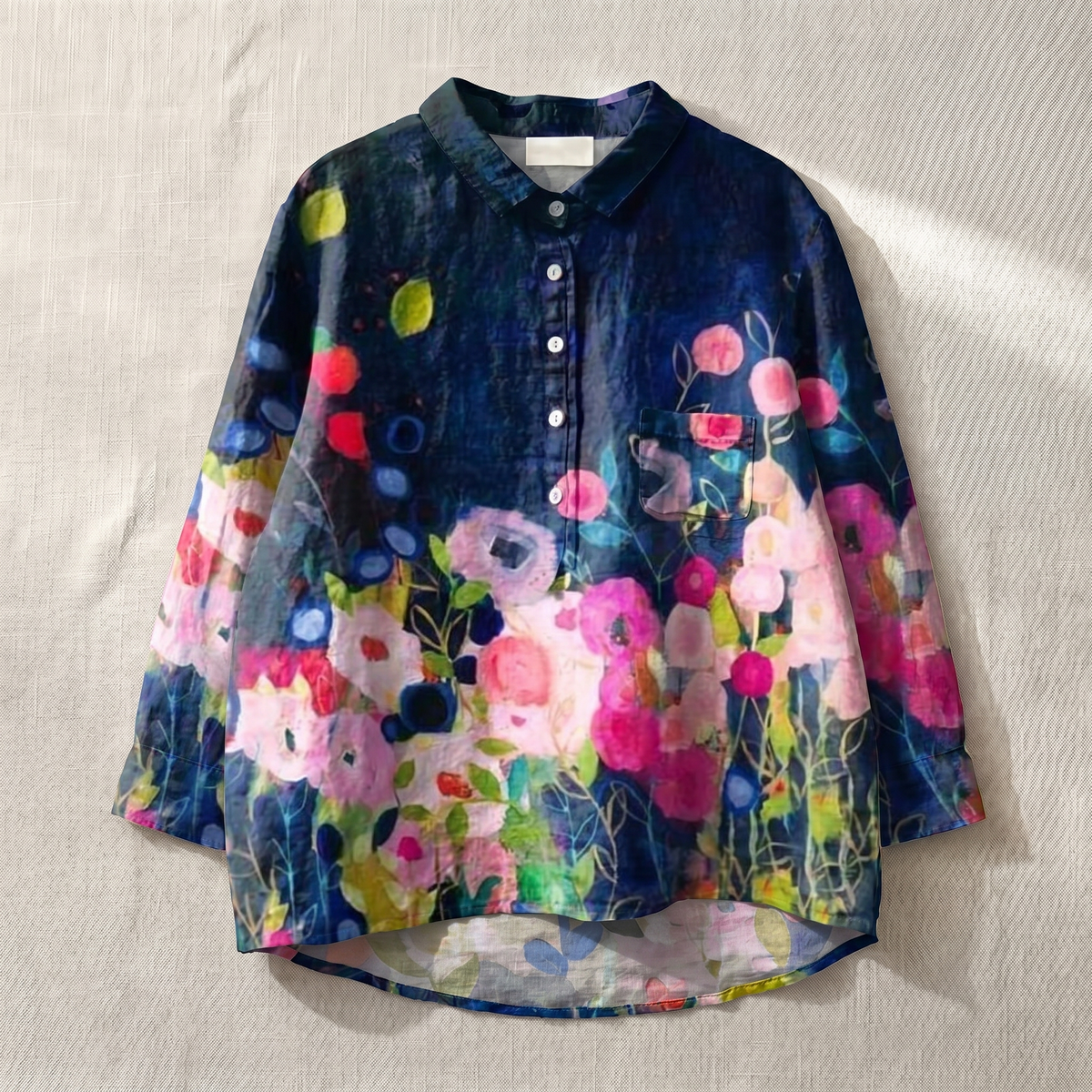 Lichte damesblouse met bloemenprint – ademende top in relaxed fit