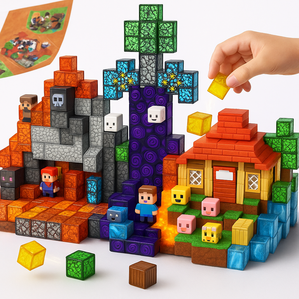 Magnetische Bouwstenen Set voor Kinderen - 200-delig