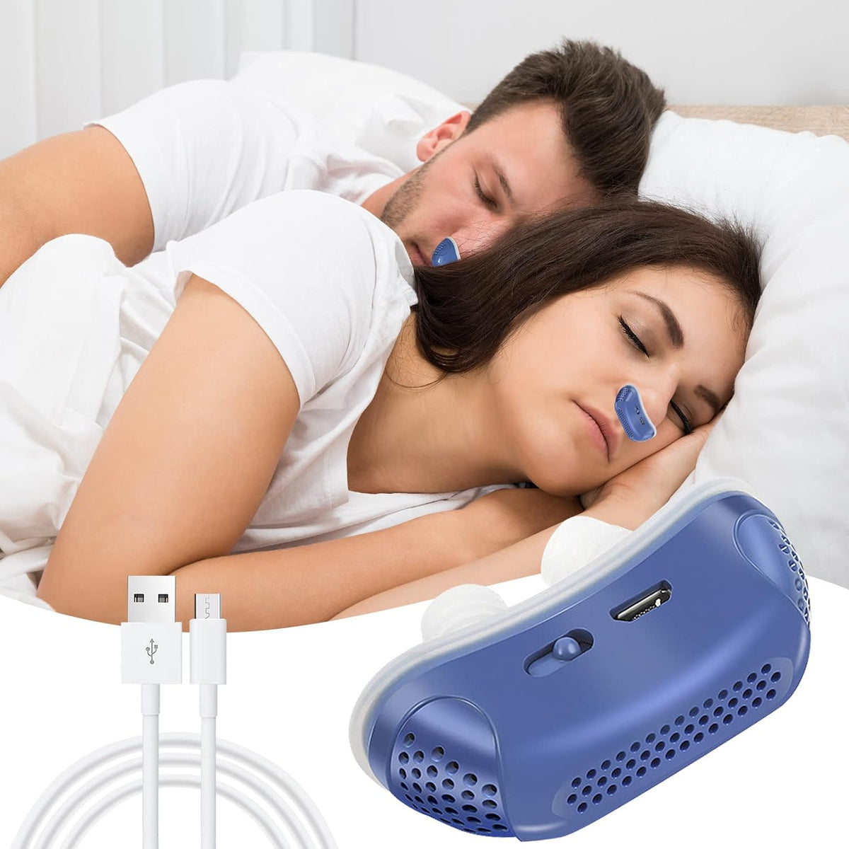 Micro CPAP-slaapapneu-apparaat - Anti-snurken
