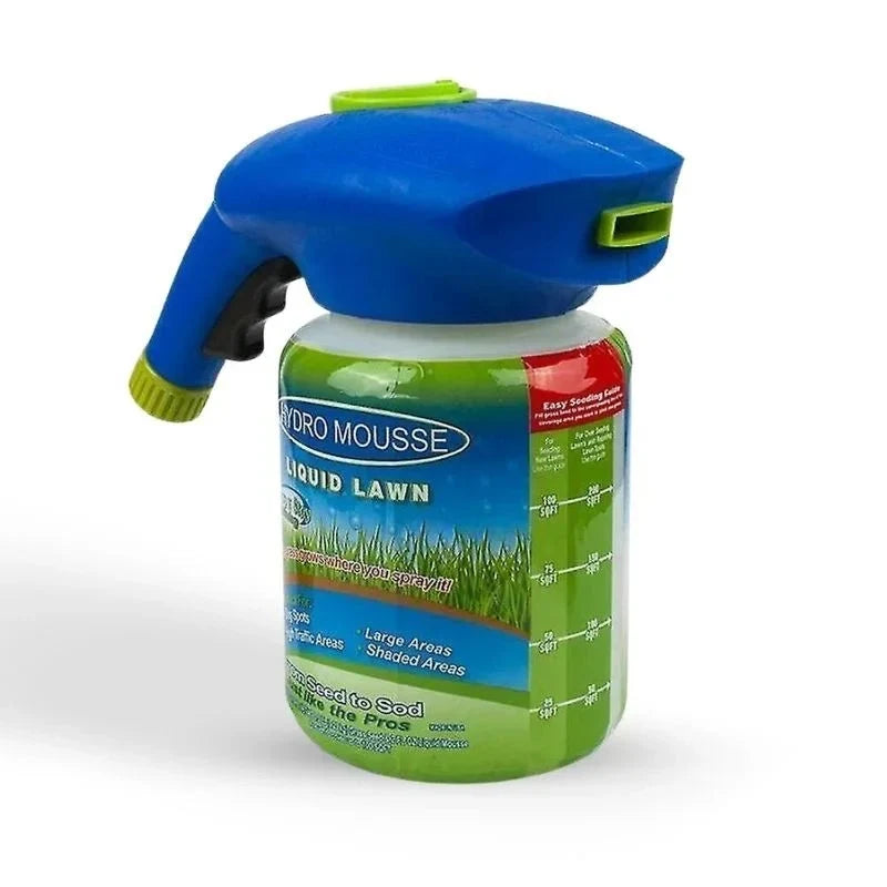Milieuvriendelijke graszaadspray voor een vlekkeloze grasgroei