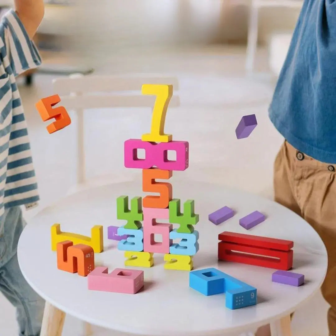 Montessori houten bouwset – Bouwblokken