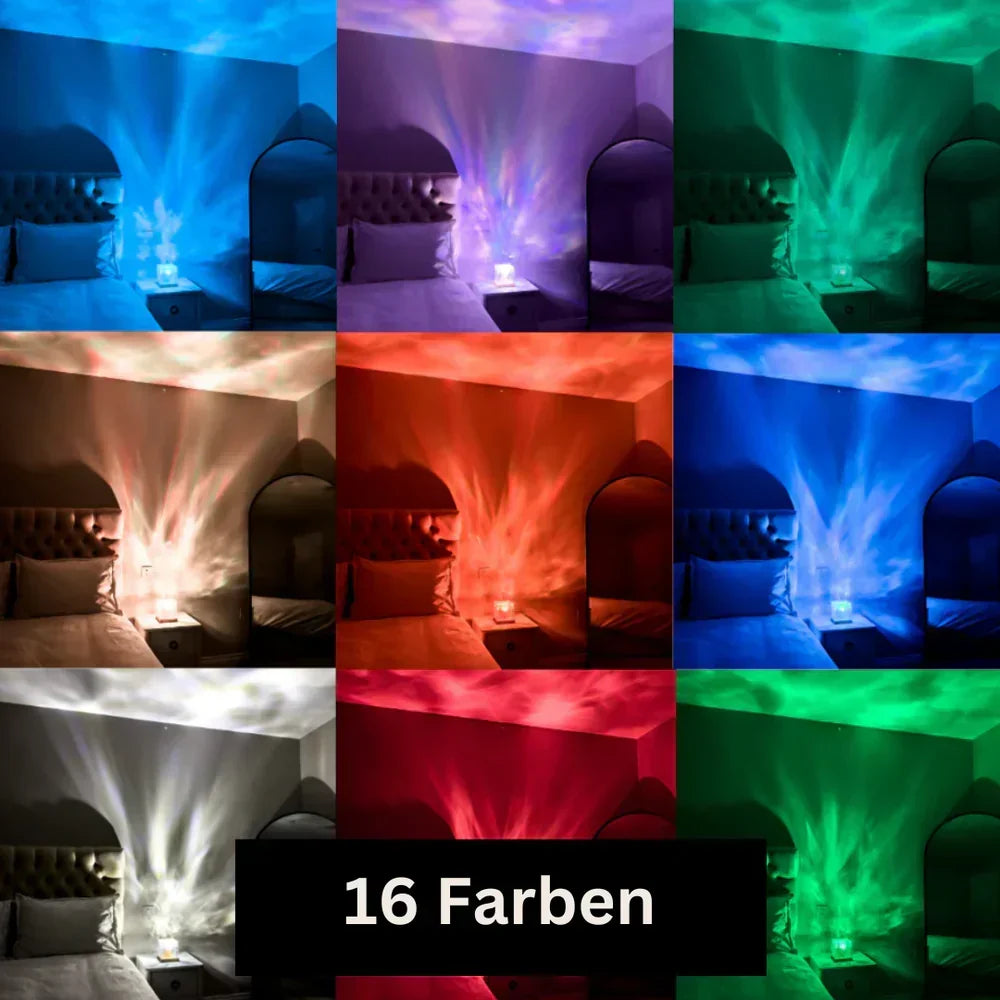 Northern Lights Lamp – LED-sfeerlamp in 16 kleuren met afstandsbediening