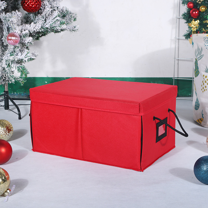 Opbergdoos voor kerstballen en kerstdecoratie met stapelbare lades en verdelers