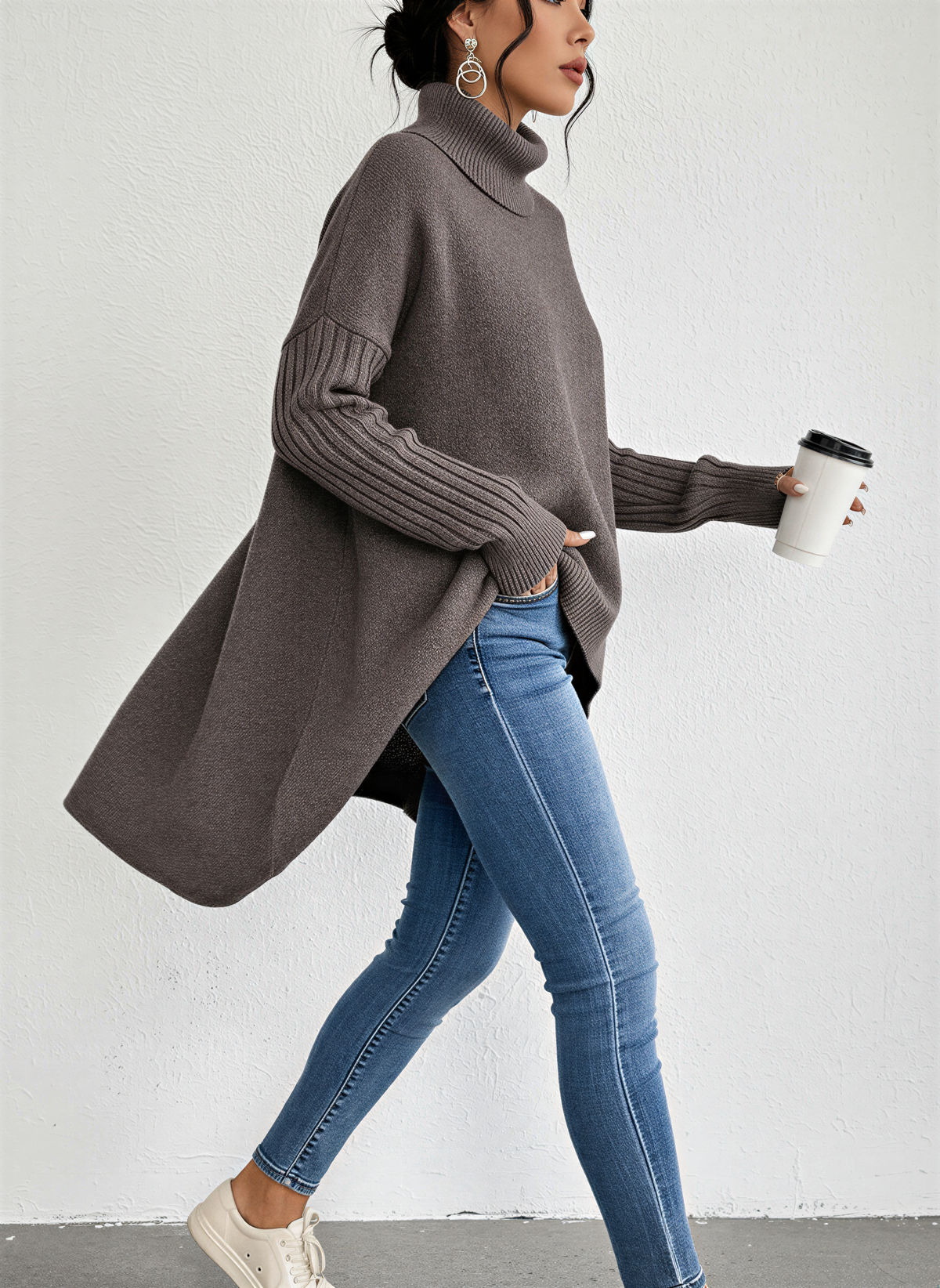 Oversized koltrui voor dames