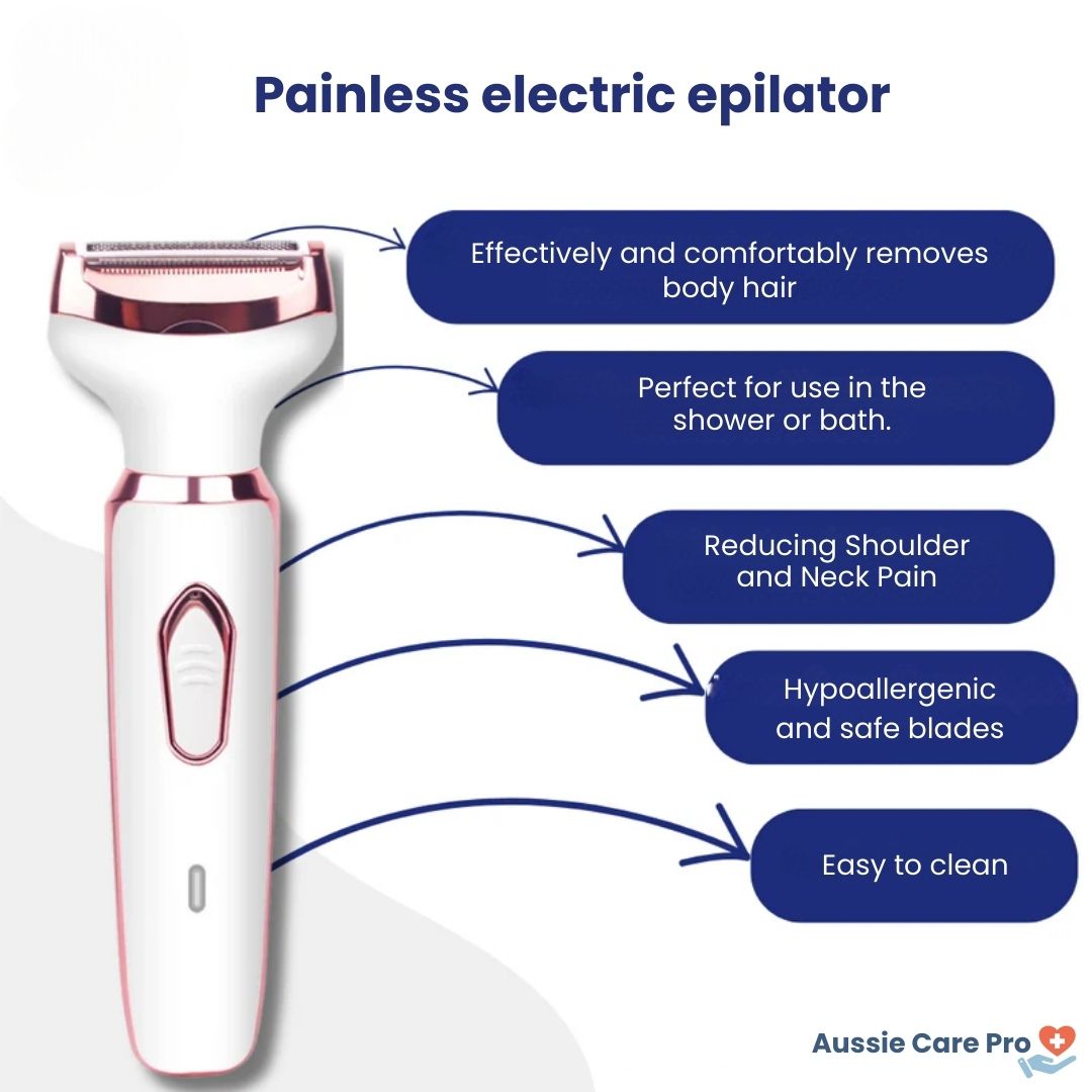 Pijnloze 4-in-1 epilator – zachte ontharing voor het hele lichaam