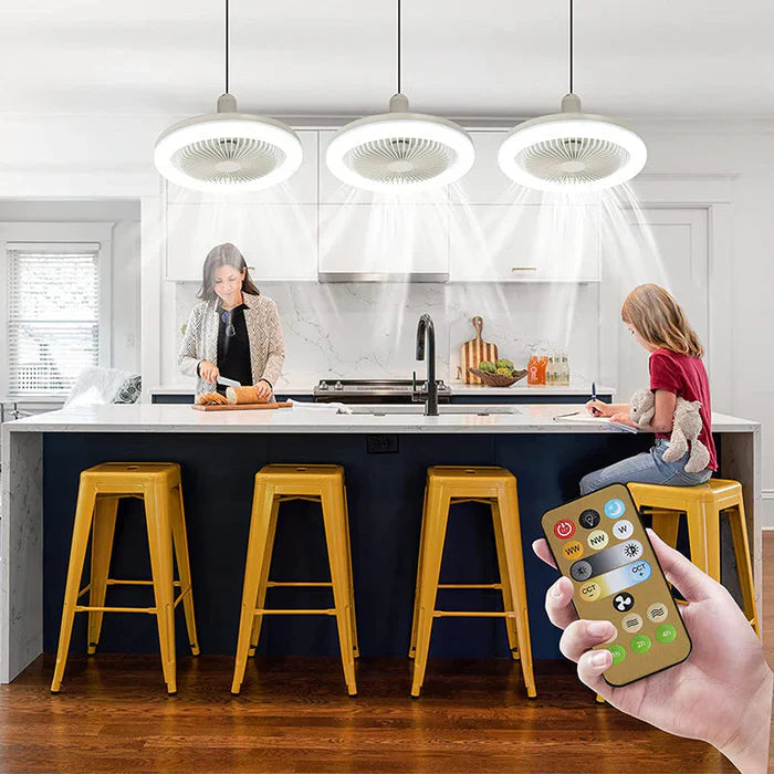 Plafondventilator met ledverlichting en afstandsbediening