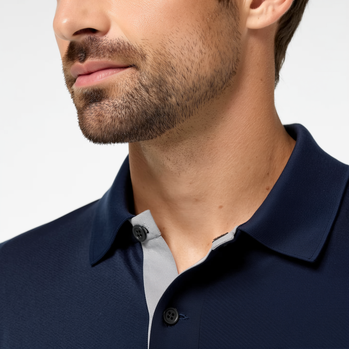 Poloshirt voor heren van polyester en elastaan | Vochtafvoerend UPF 50