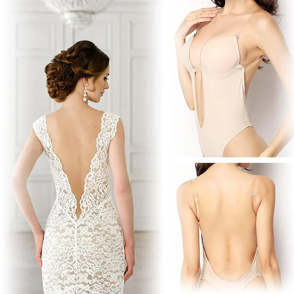 Rugloze bodysuit-bh voor onzichtbare ondersteuning
