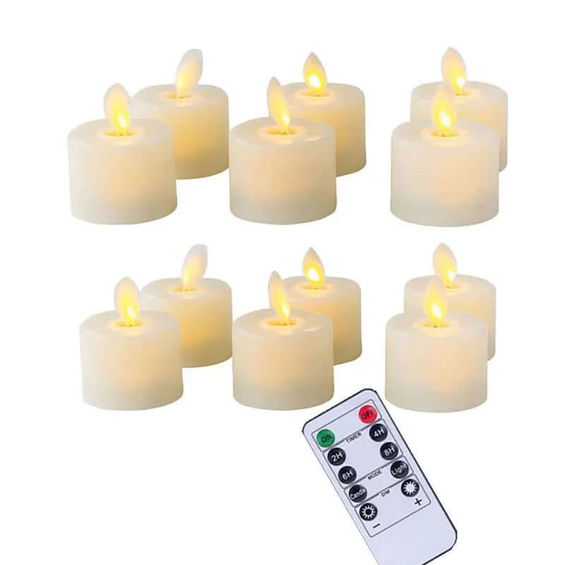 Set led-kandelaars met bewegende vlam