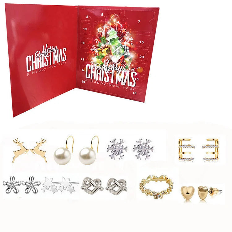 Sieraden adventskalender in goud en zilver