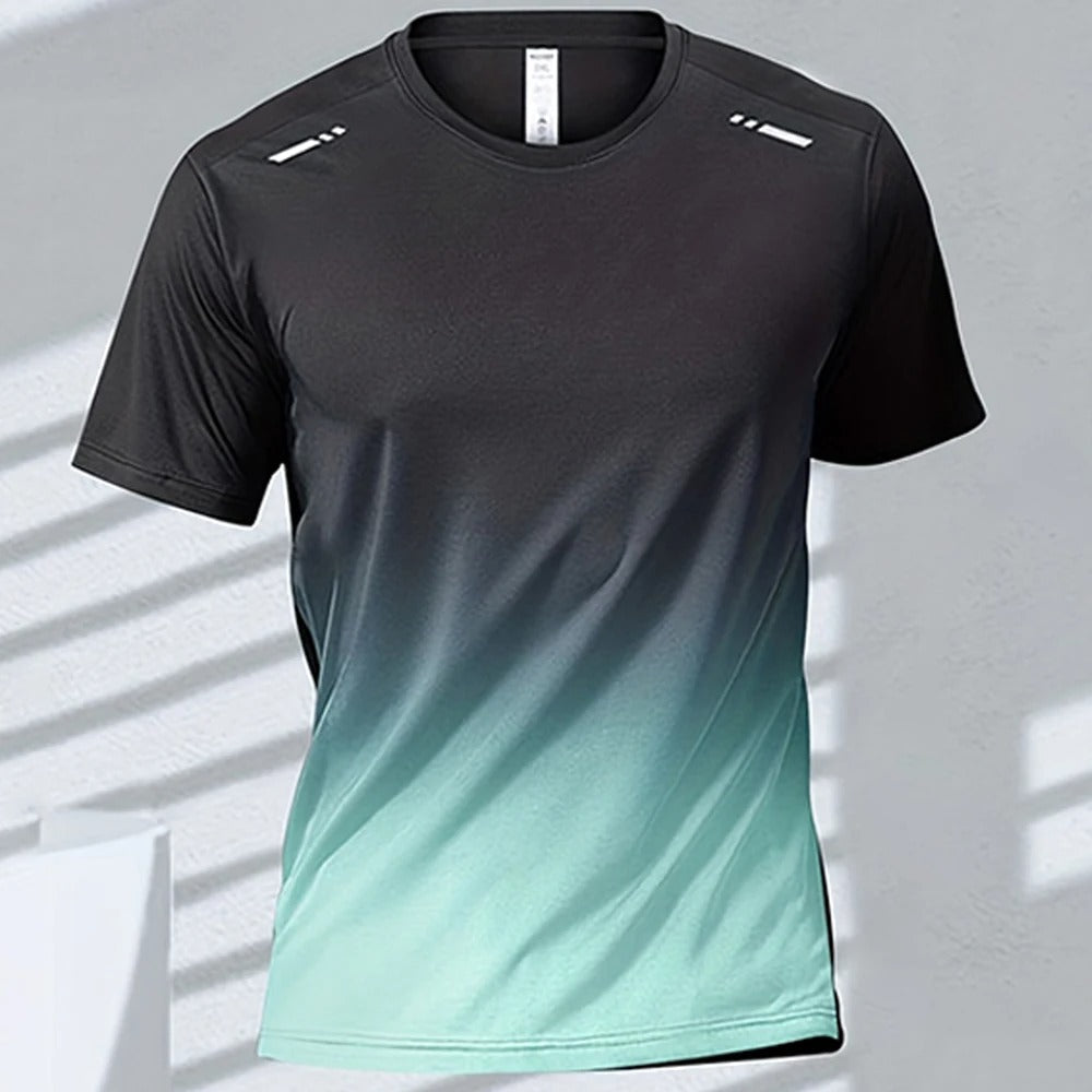Sneldrogend T-shirt voor heren met verloopdesign