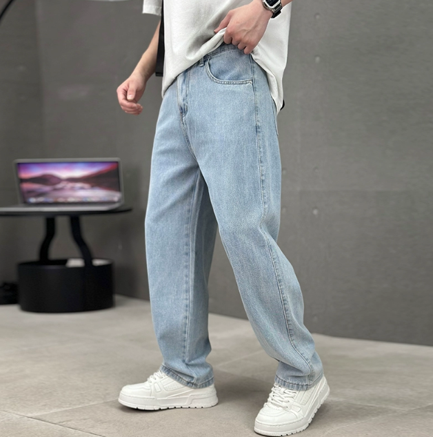 Stijlvolle herenjeans met rechte pijpen
