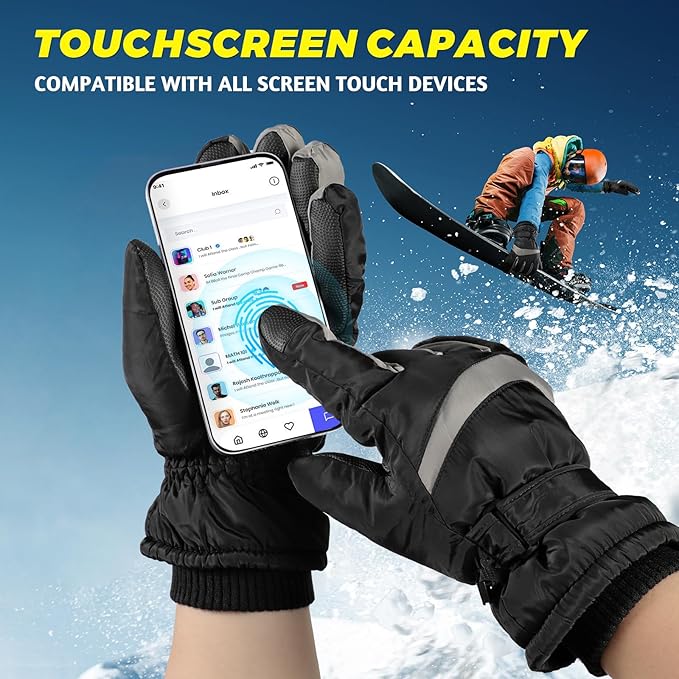 Thermo-fleece winterhandschoenen voor touchscreen