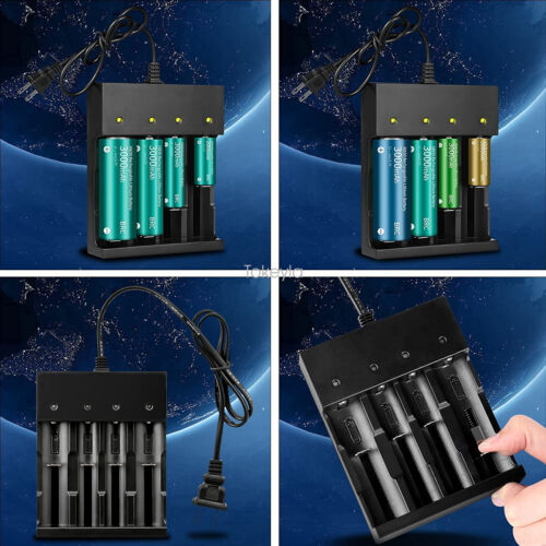 Universele slimme batterijlader voor 18650 en 26650 Li-ion batterijen