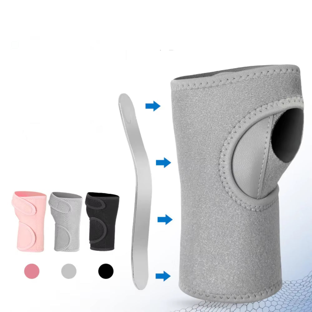 Verstelbare polsbrace met metalen spalk