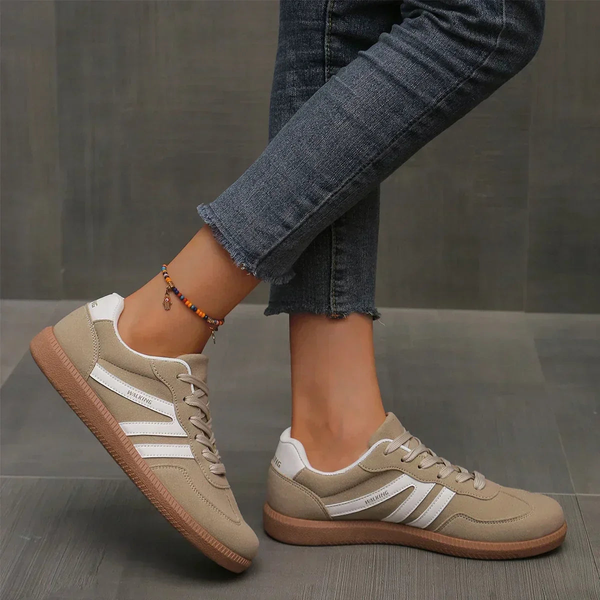 Wandelsneakers voor dames met voetboogondersteuning