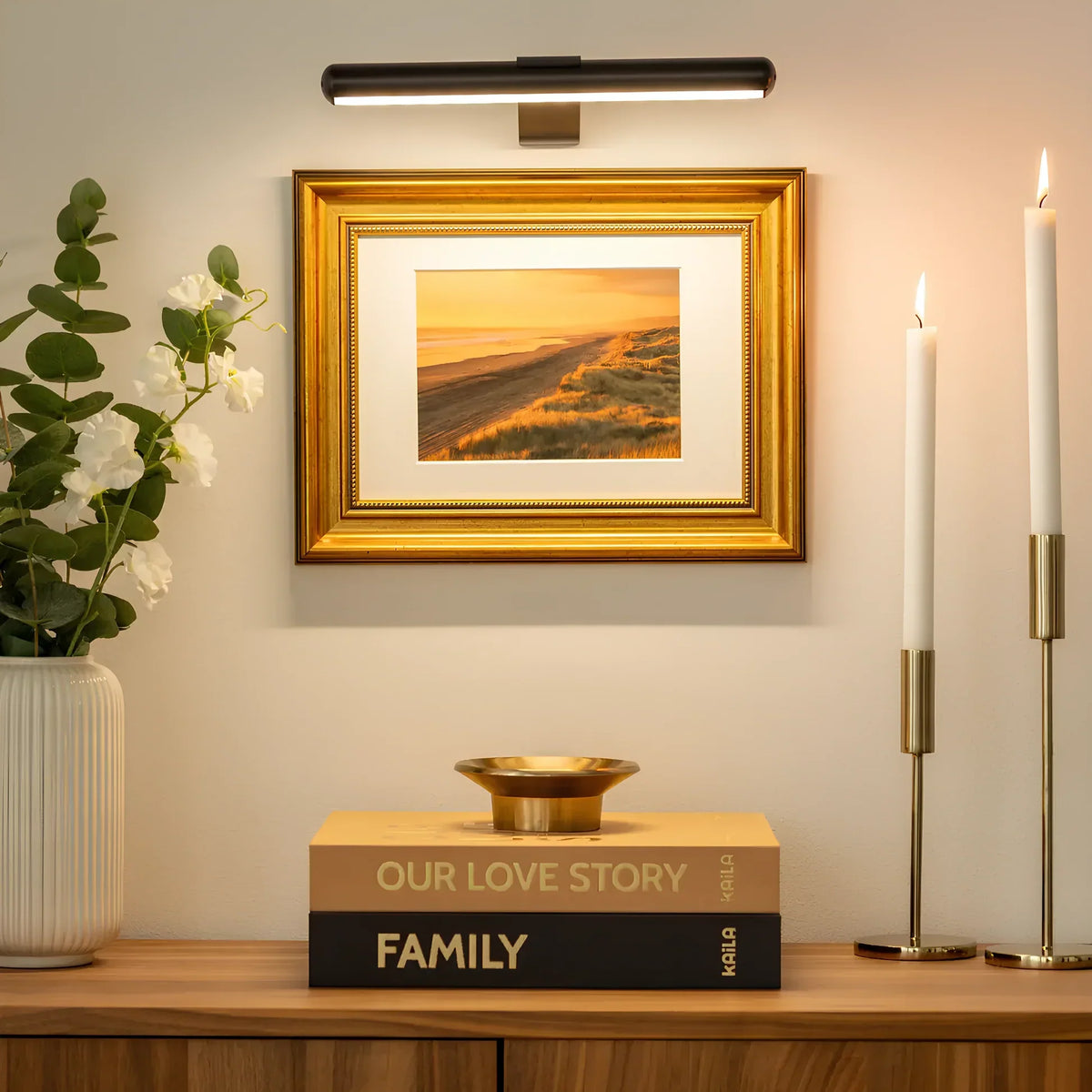 Wandlamp – draadloze led-schilderijverlichting met dimfunctie