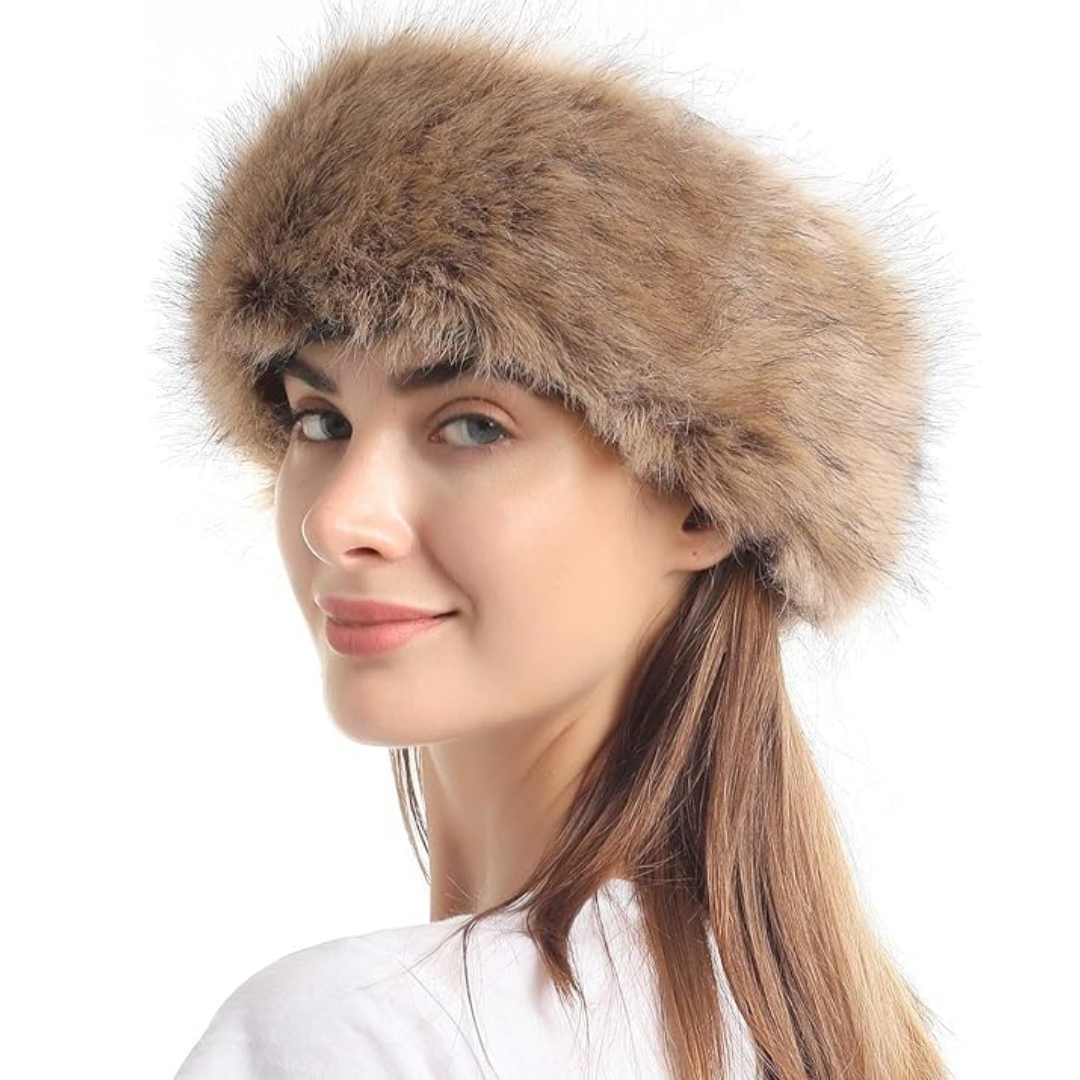 Winterhoofdband van imitatiebont