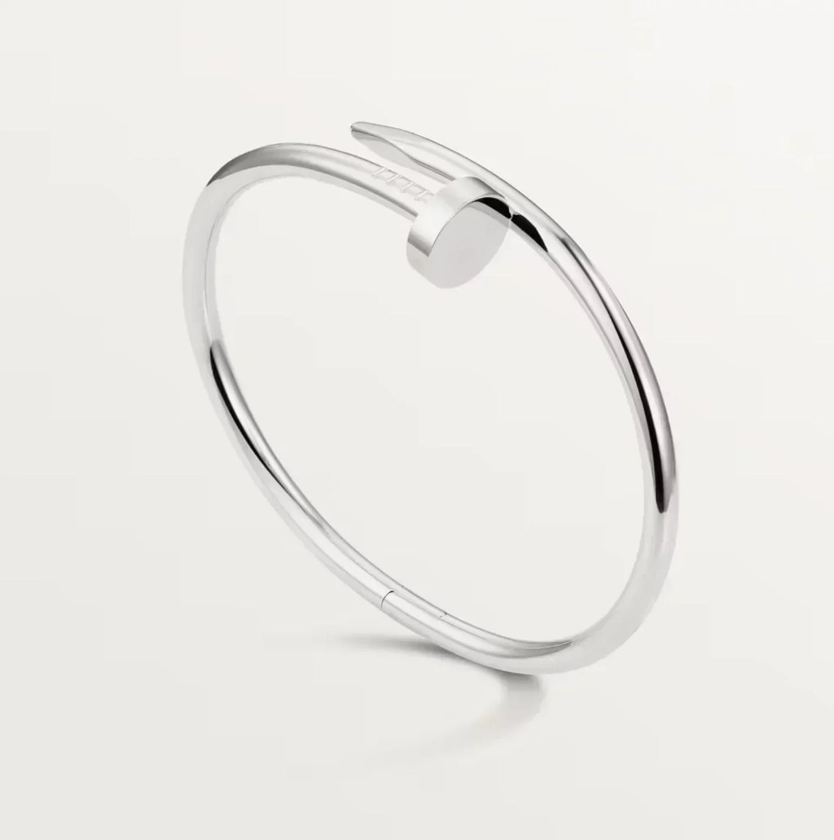 Zilveren spijkerarmband